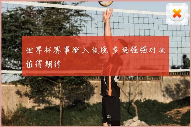 世界杯赛事渐入佳境 多场强强对决值得期待